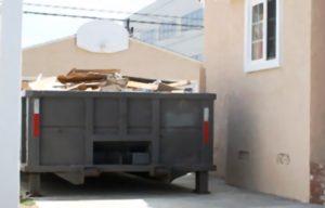 Affaldscontainer til byggeaffald